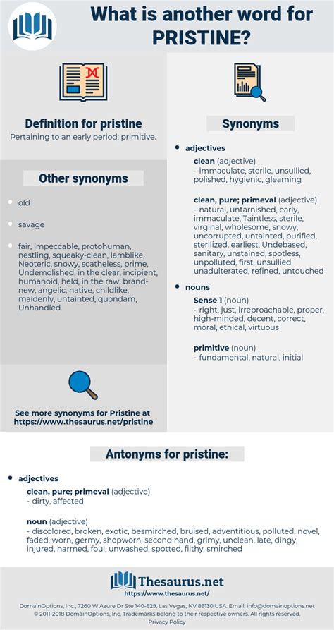 pristine antonyms|More.